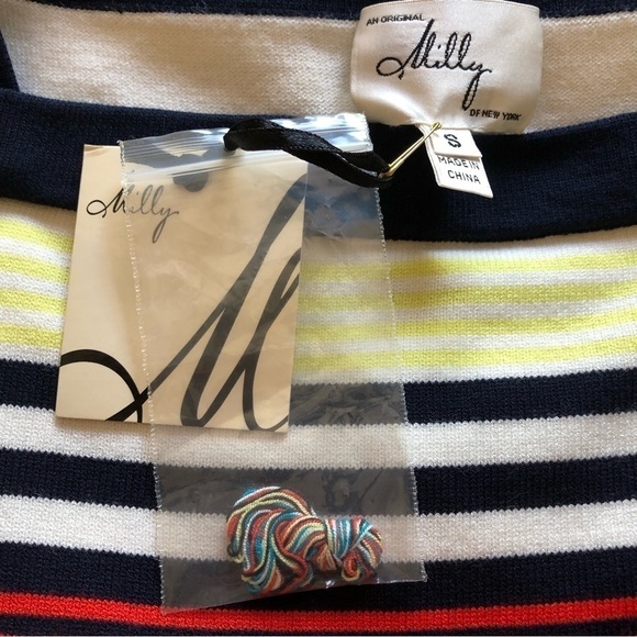 Milly Of New York Sweater Dress Multicolored Stripes Size Small - Picture 6 of 9